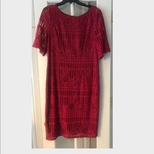 Adrianna Papell Dark Rose Evening Dress